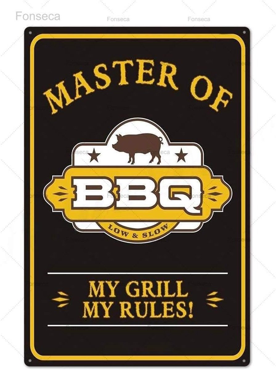 Bord Metalen Tin Bord Plaque Metalen Muur Decor Voor Barbecue Bar Pub Keuken Party Zone Vintage Metalen Borden Ijzer schilderen 20x30cm HY2061