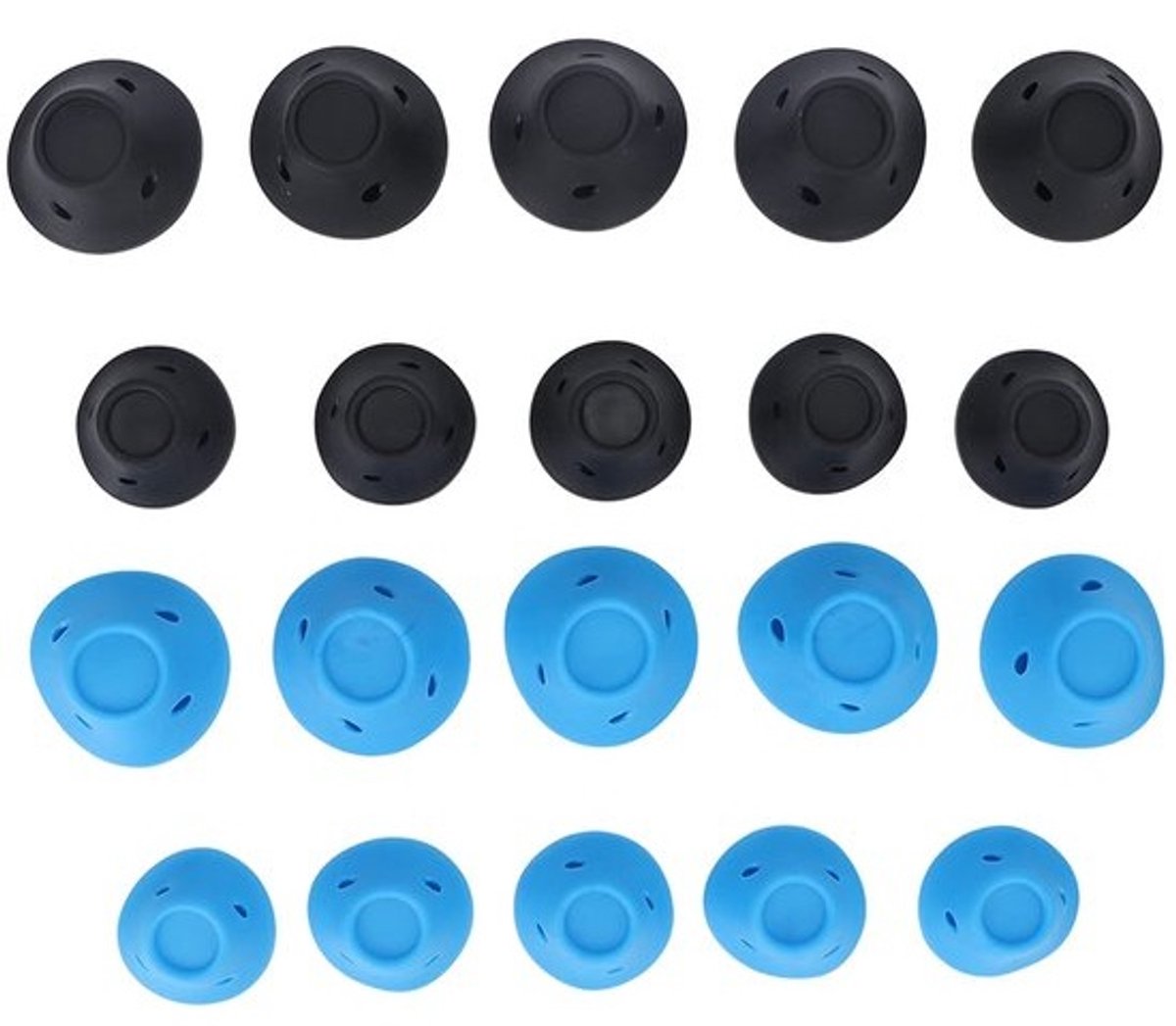 Dailygoods - Haarrollers voor Kort Haar - Siliconen Warmteloze Haarkrultang - Zachte Haarrollers voor Vrouwen - 20 Stuks - Overnacht Haarkrultangen -...