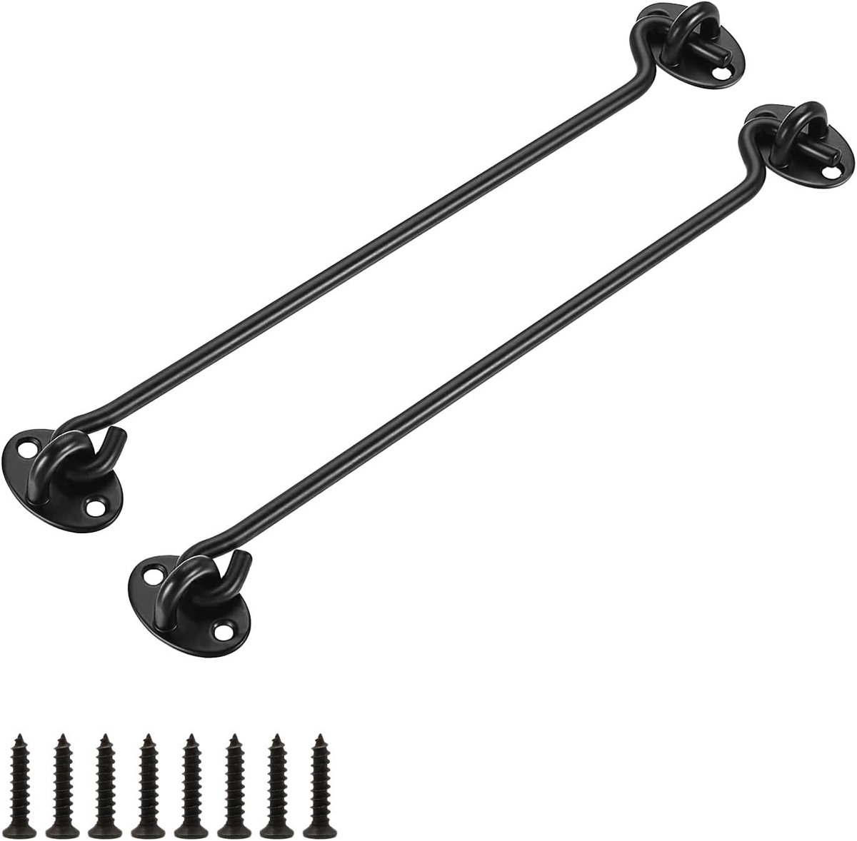 Roestvrijstalen Raamhaken 310mm - 2 Stuks Stevige Windhaken met Schroeven voor Deuren en Cabines