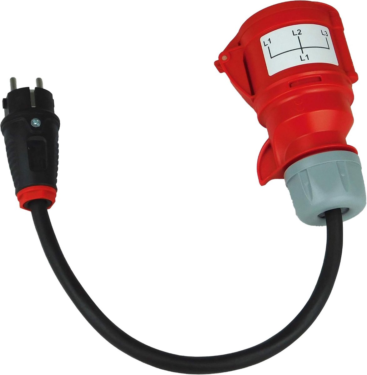 NW10005 meetadapter testadapter Schuko stekker op 32A CEE-koppeling 5-polig voor DGUV V3 VDE 0701/0702-accessoires voor meetinstrumenten en testapparaten adapter