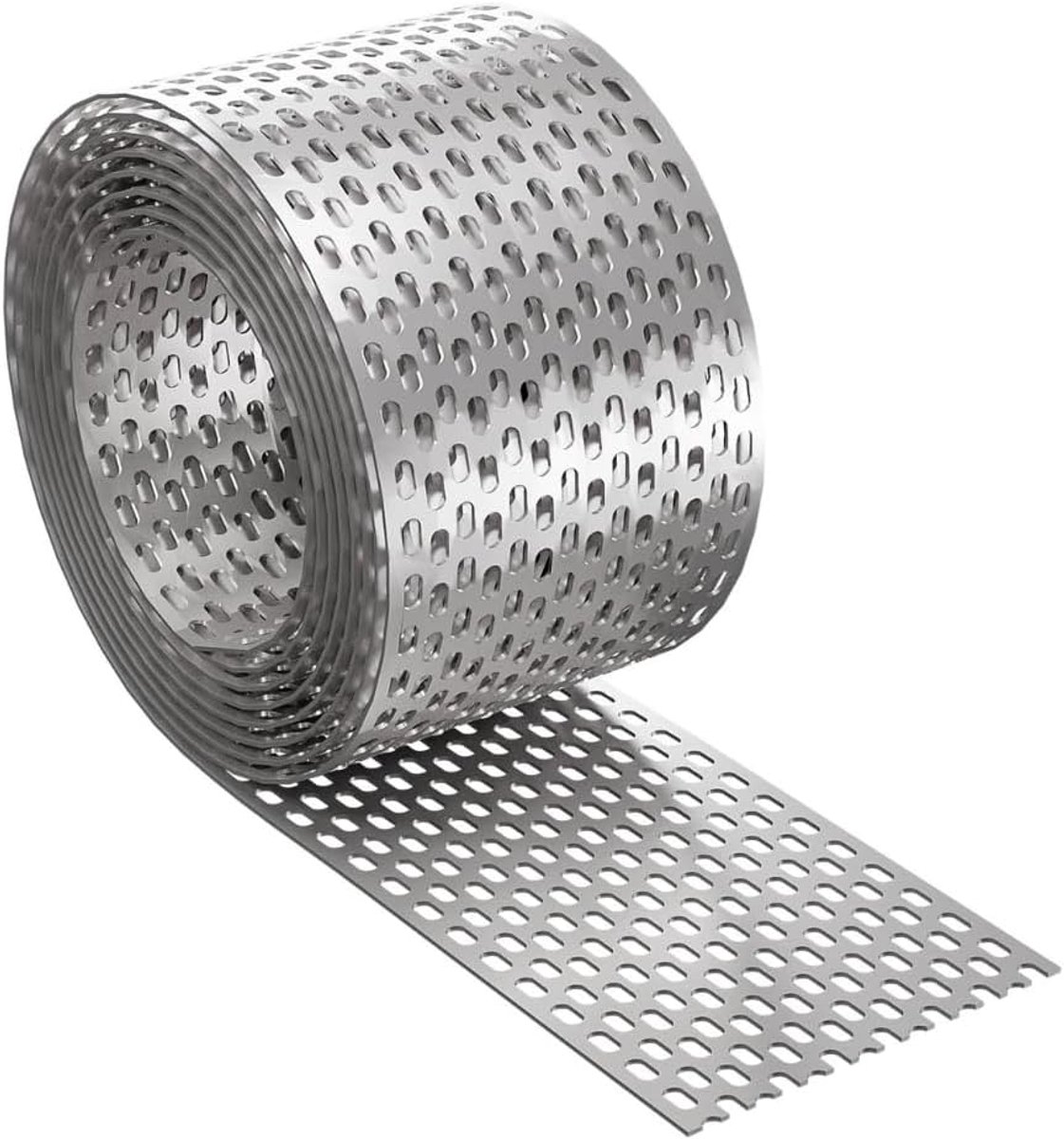 5 strekkende meter aluminium dakrooster aluminium (zilver) of baksteenrood/zwart, aan beide zijden gelakt, aluminium vogelbeschermingsrooster, beschermingsrooster, ventilatierooster, ventilatierooster