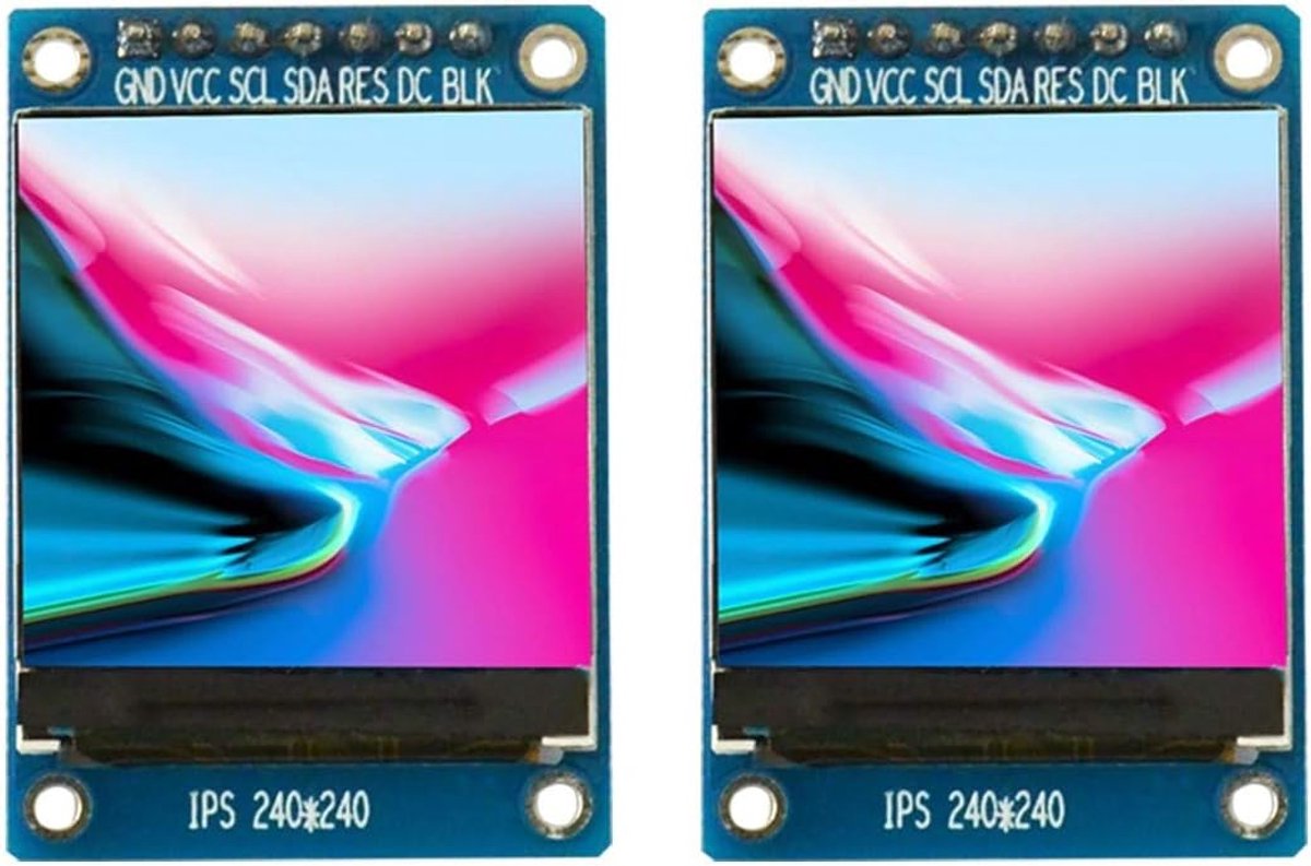 2pcs 1.3 inch IPS HD TFT ST7789 Drive IC 240 * 240 Full Color LCD Display Module