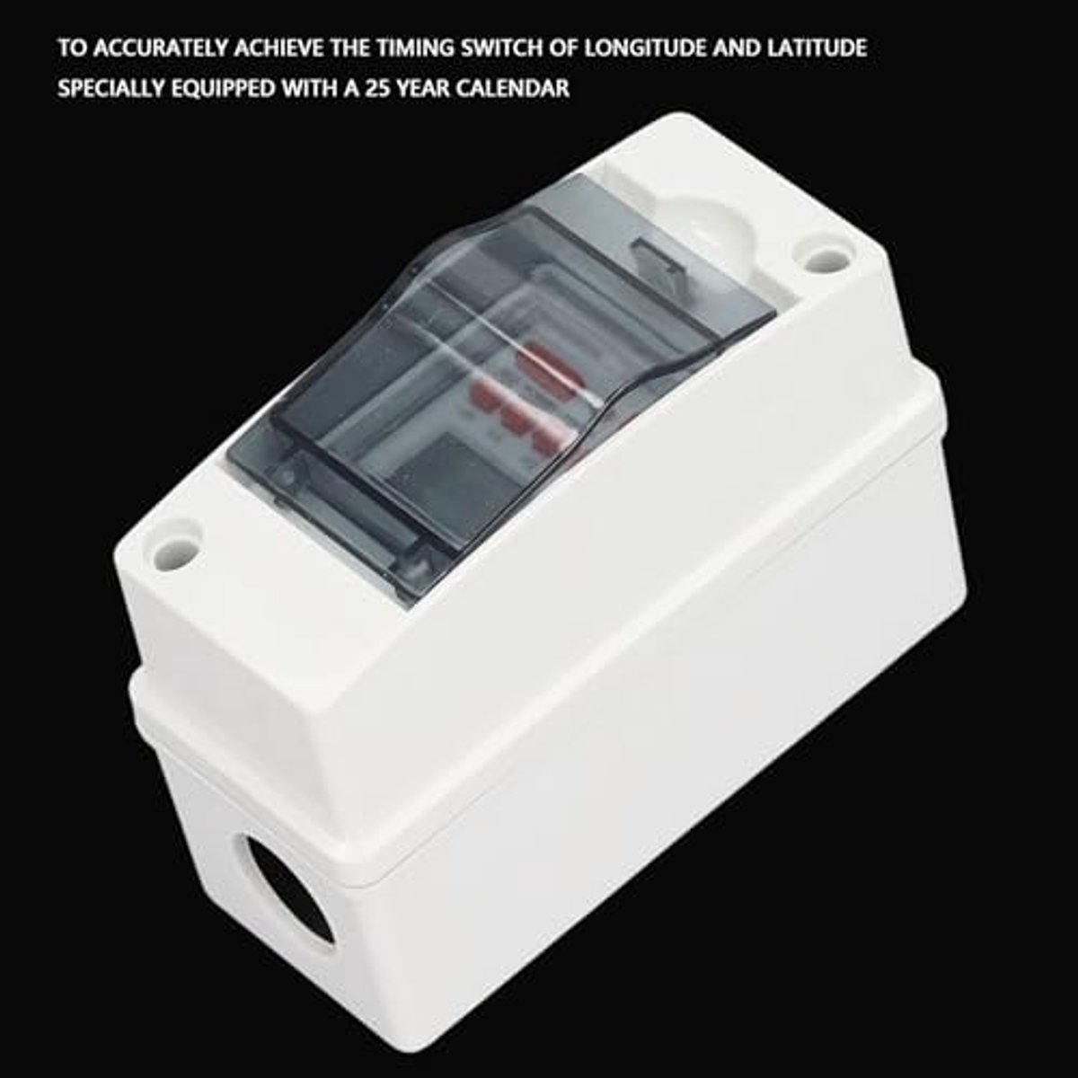 Waterdichte Timerbox met 7 Dagen 28 Aan-uitschema's Programmeerbaar, LCD-display, Digitale Buitentimerbox, voor Motoraangedreven Apparaten