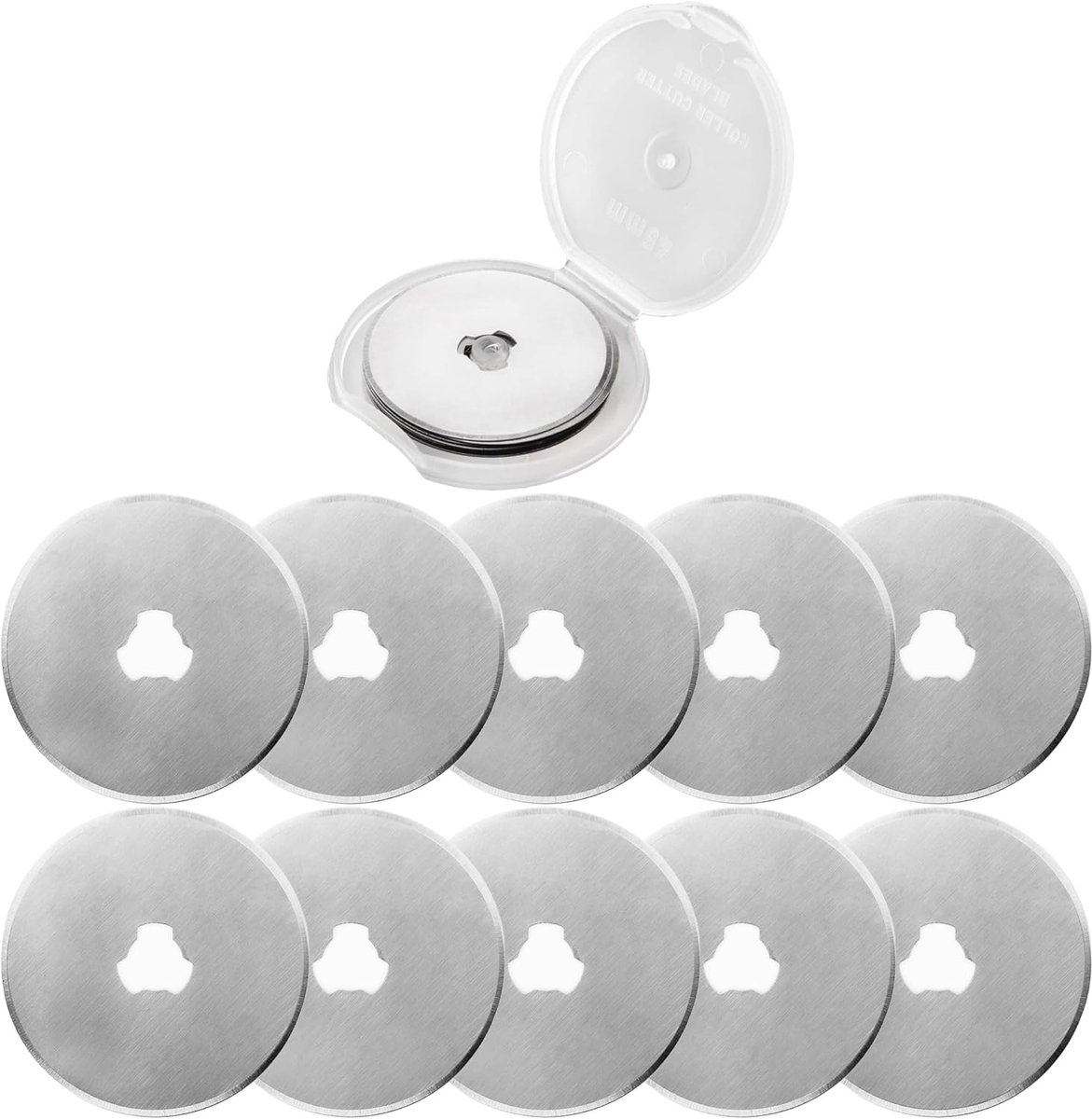 Roterende snijder, staalvervanging roterende snijder messen zeer scherp SKS-7, voor quilten, papier, stof, scrapbooking, naaien, stofsnijder ronde messen cutter