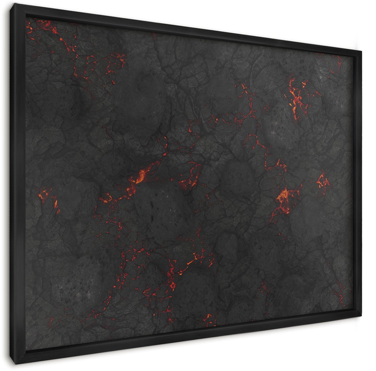 WallMuralia - Magneetbord voor aan de muur - 50x70cm - Magnetisch bord van metaal - Ingelijst magneetbord decoratief Magnetisch bord voor reismagneten -