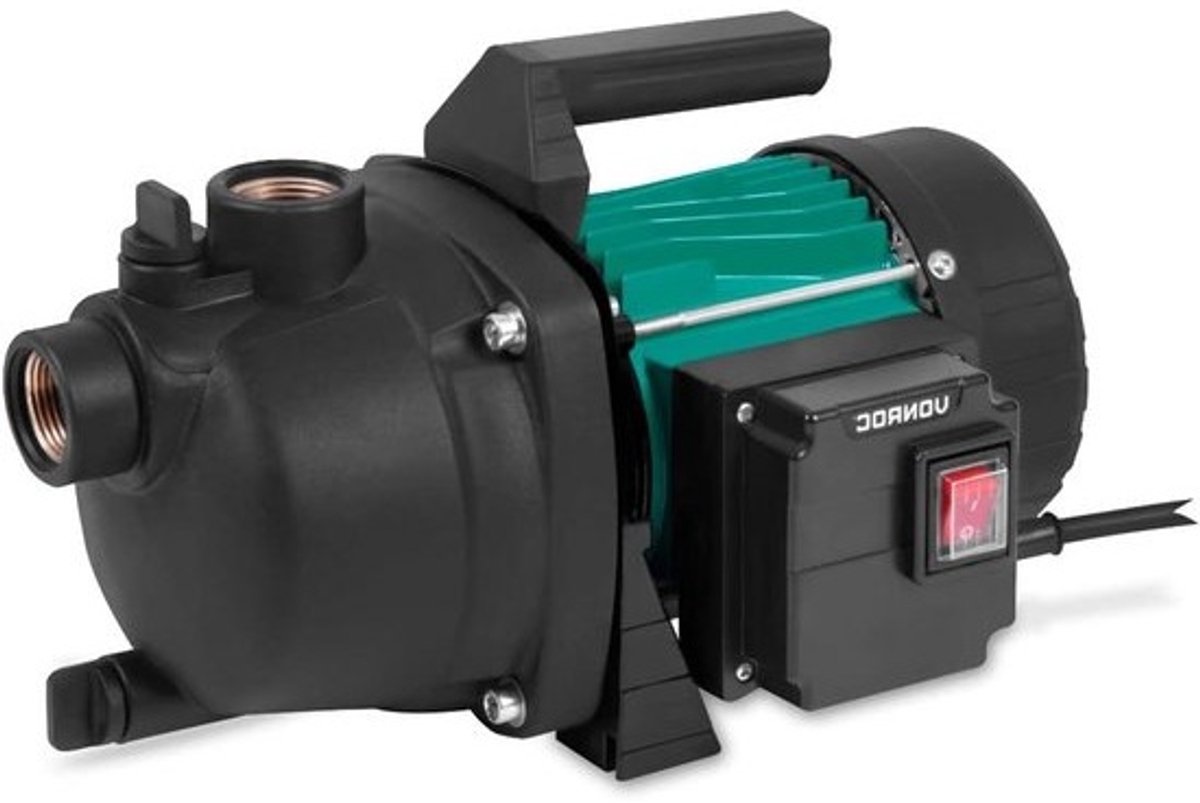 Beregeningspomp - Waterpomp - Tuin Sproeien - Hoge Capaciteit - 3300 L/u - Zwart Groen