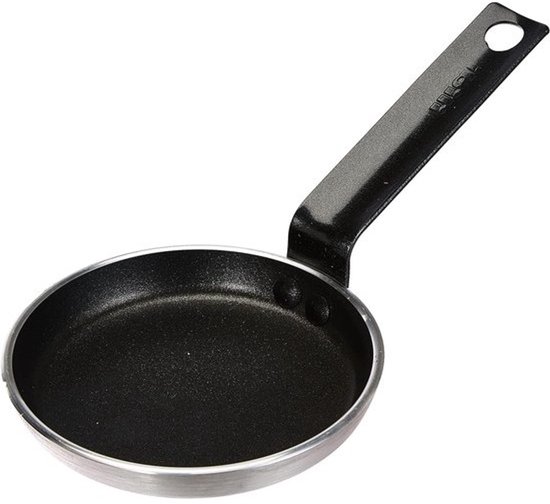 Flensjespan 14 cm – Aluminium met Antiaanbaklaag – Geschikt voor Inductie — afbeelding 2