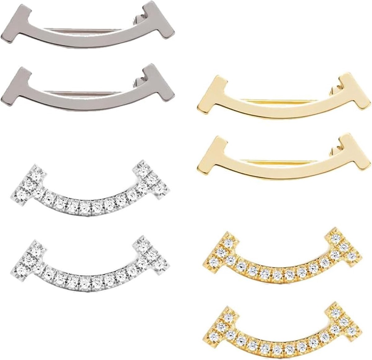 8 Stks Faux Broche Kraag Sjaal Clip, Double Headed Veiligheid Pin Vrouwen