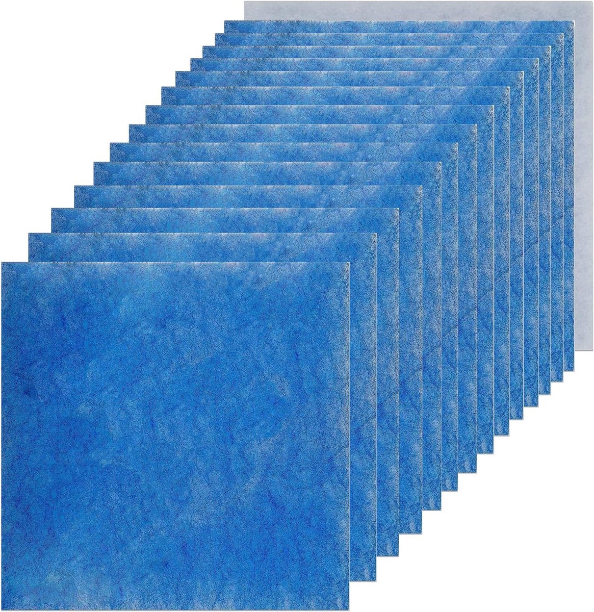 Filter luchtfilter voor Limodor ventilator Limot Compact 00070 ventilatiesysteem, 238 x 238 mm stoffilter filterklasse G4, badkamerventilator luchtfilter vervangingsfilter (15 stuks)