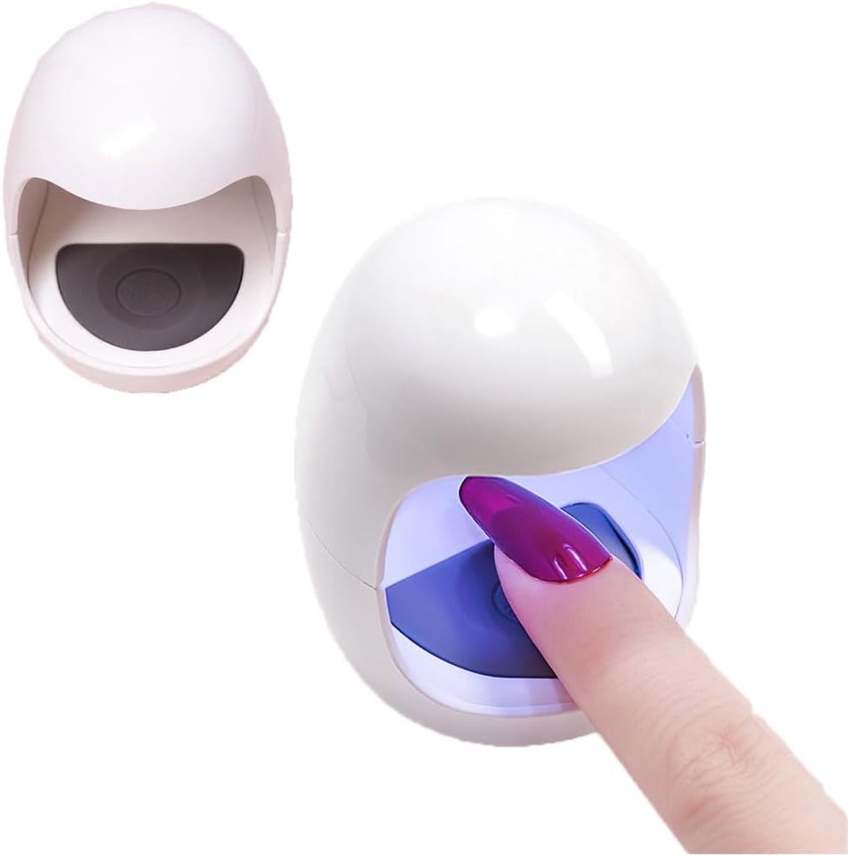 zalati Uv-nagellamp, 2 stuks, uv-led-nagellicht, draagbaar, 365 + 405 nm, lichtkralen voor uv-gelnagels, kunst, schoonheid, ei