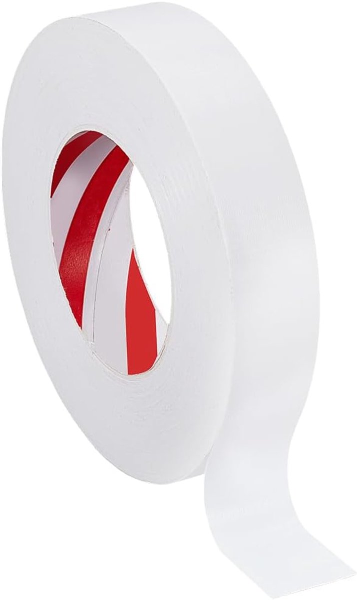Dailygoods- Plakband 50 m - Zwart stoffen lint - Zelfklevende strip - Bescherming meubels - 30 mm breed - 0,28 mm dik - Stoffenlint