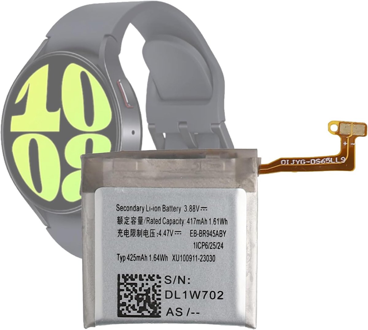 Batterij EB-BR945ABY compatibel met Galaxy Watch 6 SM-R940 SM-R945 SM-R945U 44mm