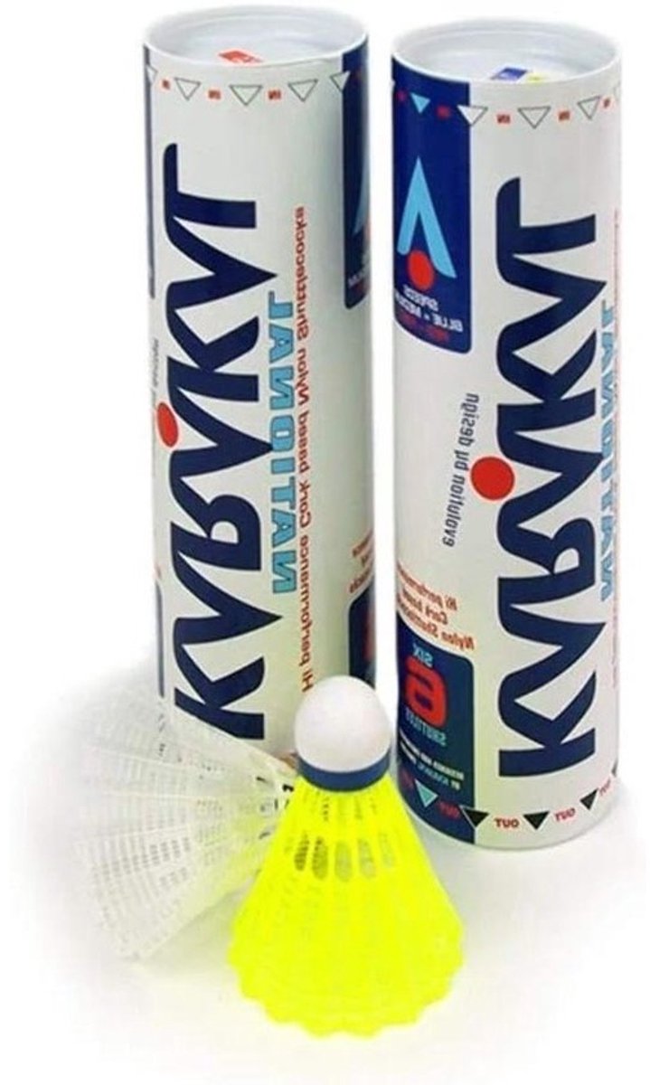 Shuttlecocks Nylon - Badminton Ballen - Wedstrijd Badminton - Duurzaam Materiaal - Medium - Geel