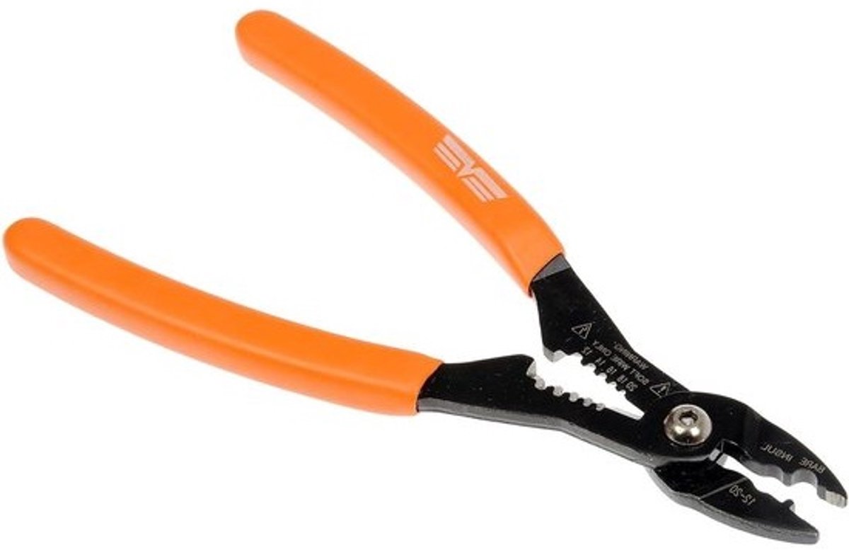 Draad Crimper Stripper - Krimptang Striptang - Elektrische Reparatie - Soldeerloze Verbinding - 1.65 x 9.6 x 22.78 cm - Blauw