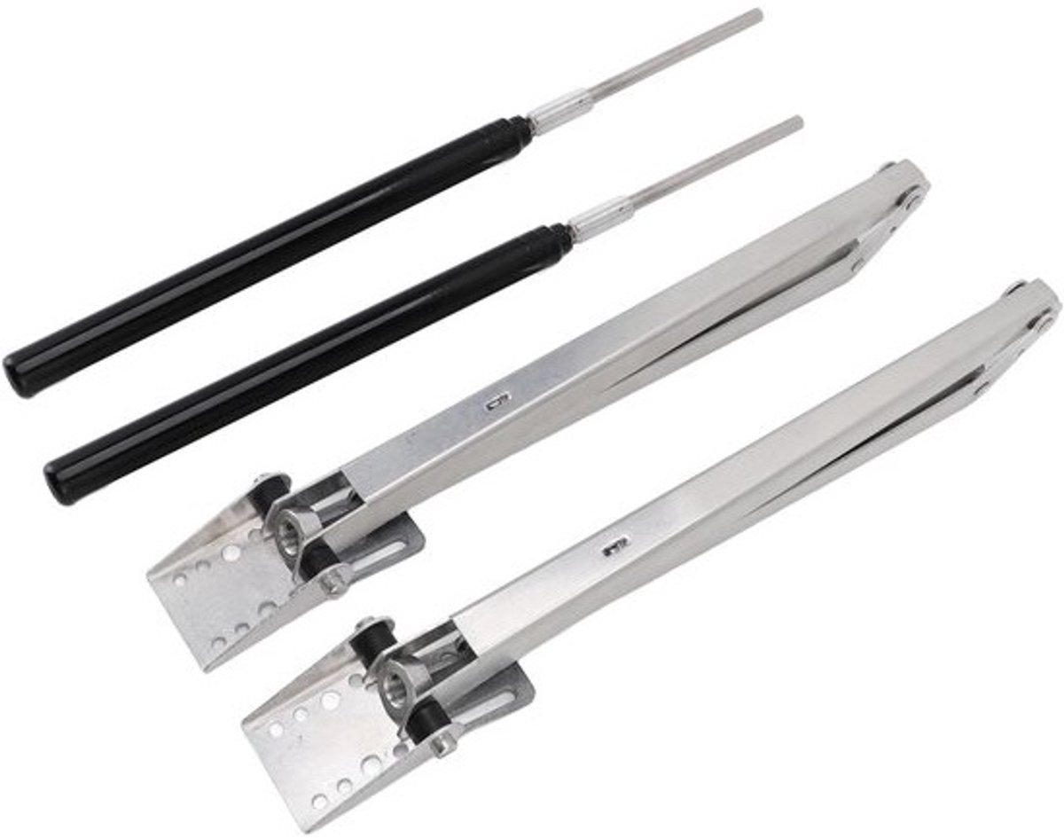 Kasventilatie Openen - Automatische Raamopener - Planten Verzorgen - Zonne-energie Aangedreven - Tot 45cm Opening - Aluminiumkleur