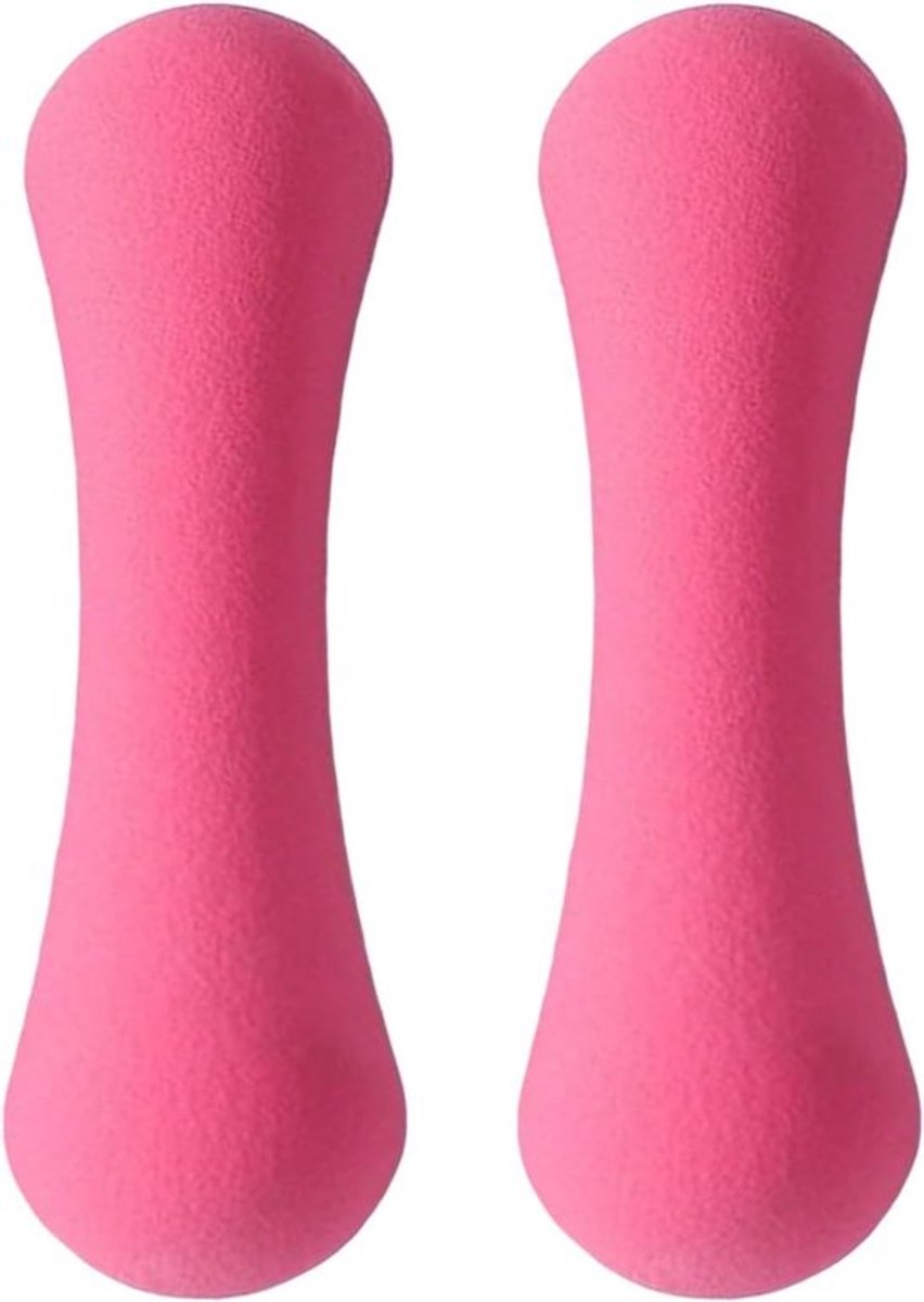 Halter Set - Kleine Gewichten - Thuis Krachttraining - Symmetrische Ondersteuning - 19 cm - Roze