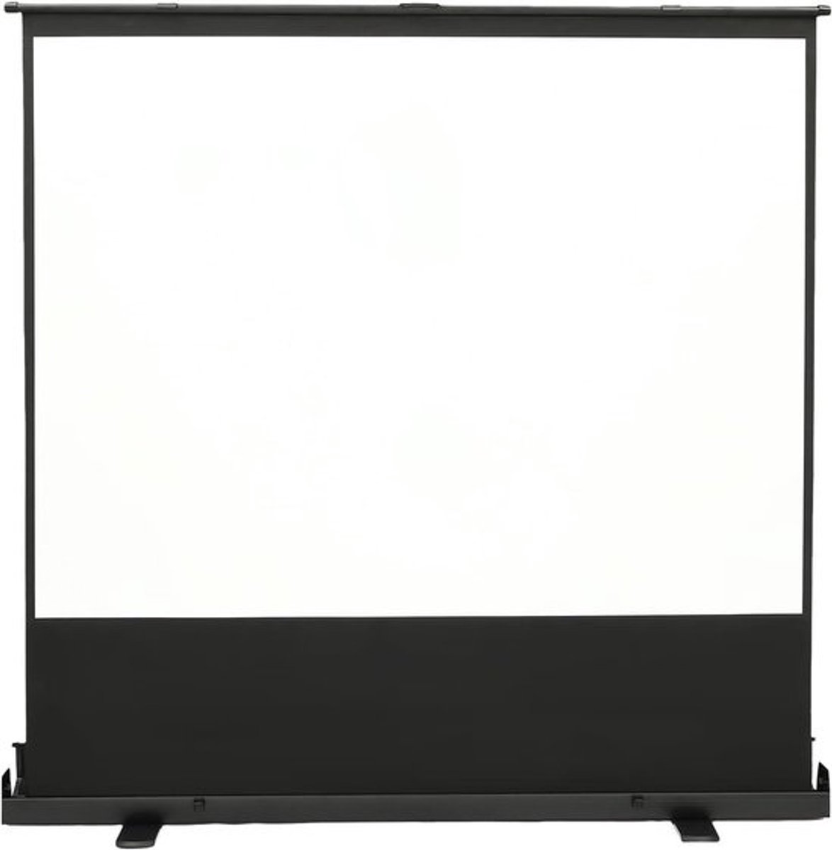 Projectiescherm met statief - Uittrekbaar doek - Thuisbioscoop creëren - Kreukvrij glasvezel - 80 inch diagonaal - Zwart