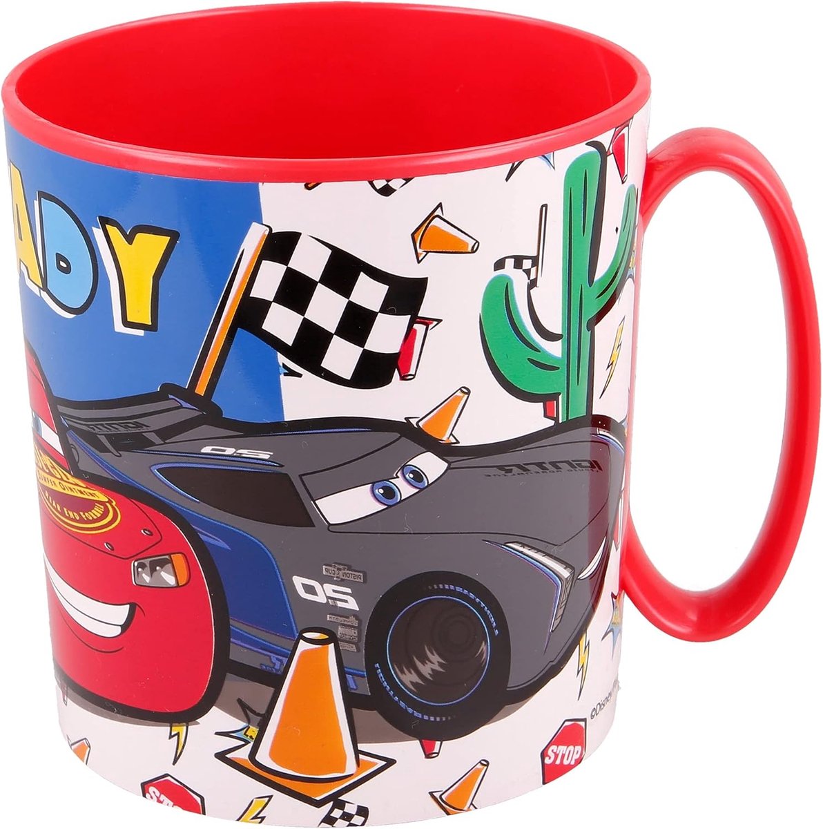 Cars Kinderen Plastic Beker 390ml - Magnetronbestendig, Duurzaam en Herbruikbaar voor Kinderen