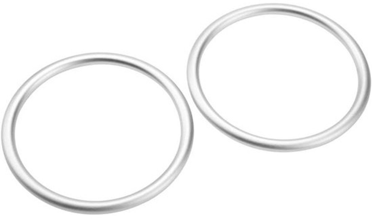 Draagdoek Ringen - Baby Draagring - Baby Dragen - Lichtgewicht Aluminium - 9 cm - Zilver