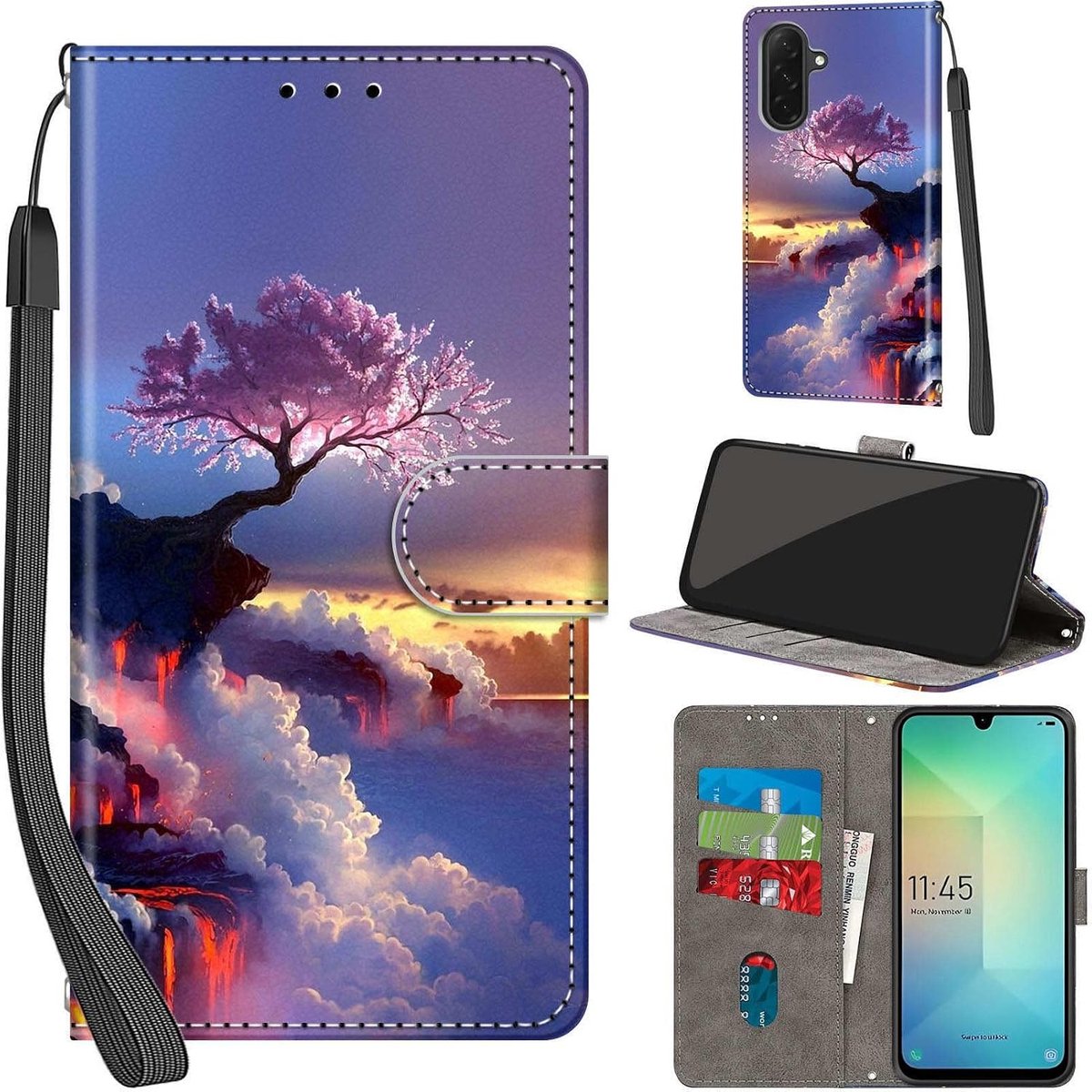 Portemonnee Telefoonhoes voor Samsung Galaxy A26 / A17 5G Bergen