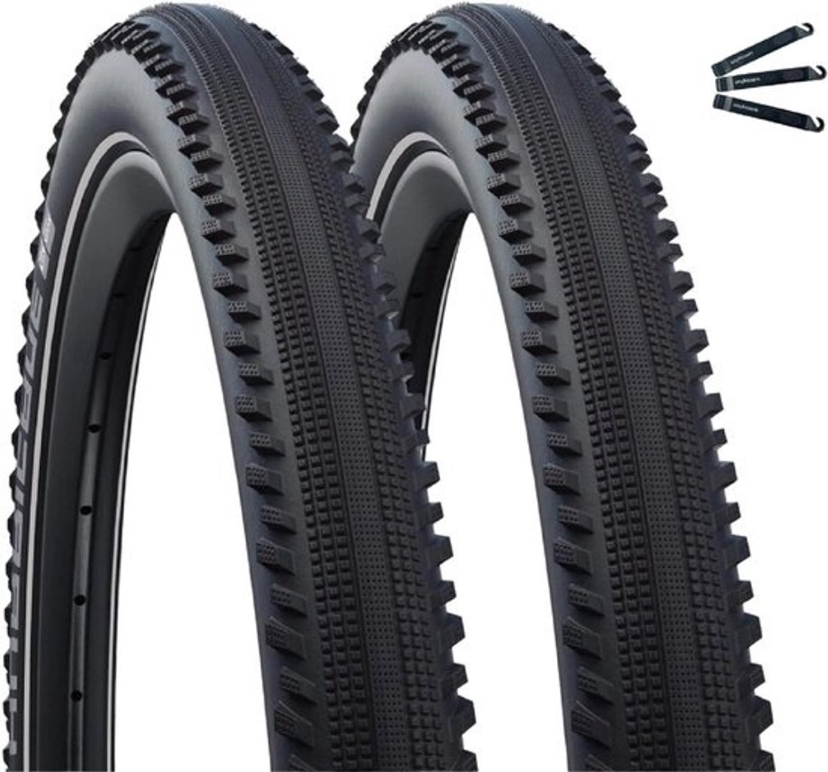 Fietsbanden Set - All-terrain banden - Licht terrein - Lage rolweerstand - 29x2.40 inch - Zwart
