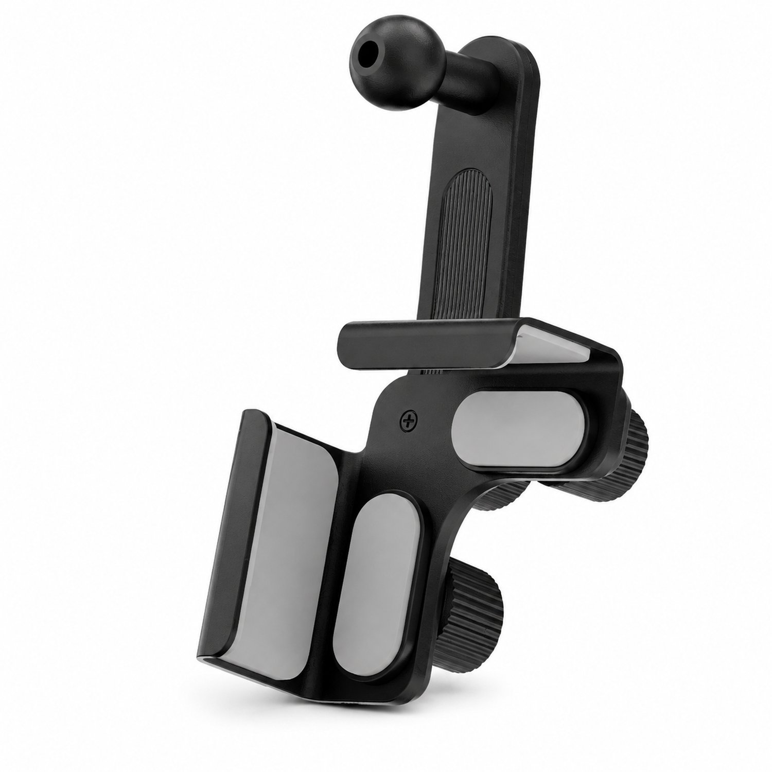 Telefoonhouders auto - P1 telefoonhouder voor autoscherm - zwart - verpakking 12,23 × 6,11 × 5,23 cm