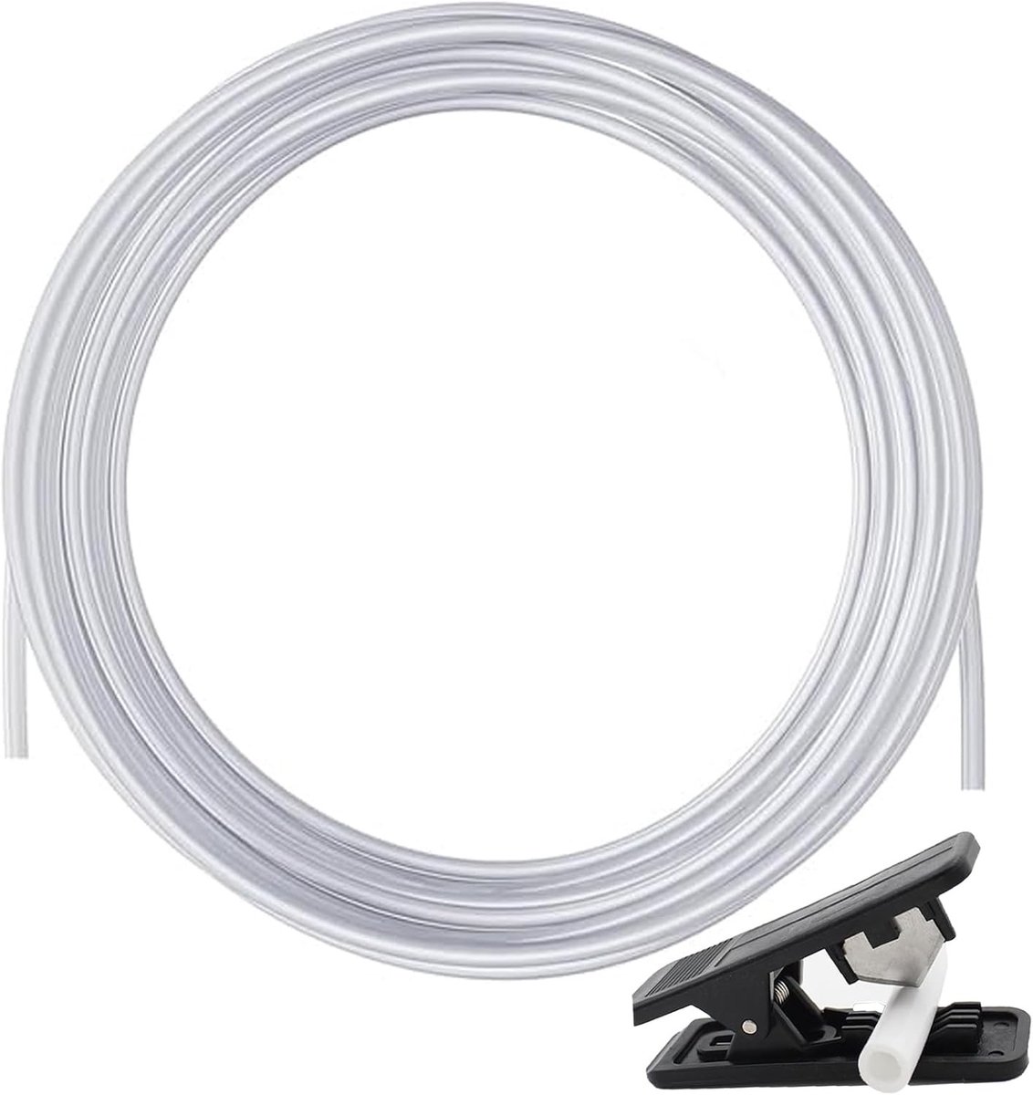 10 meter PTFE slang met snijder, Teflon slang, 0.3 cm ID x 4 mm OD, voor 3D-printers, hittebestendig, flexibel en transparant
