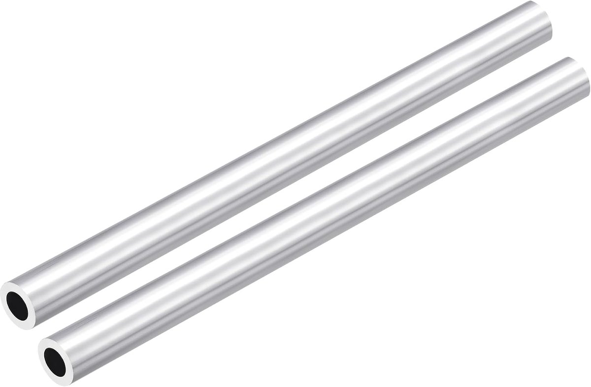 DMiotech 2pcs (16mm OD x 10mm ID) 6063 Aluminum Round Tube 200mm Length Industry Metal Tube for Machinery Frame - ShopVlot