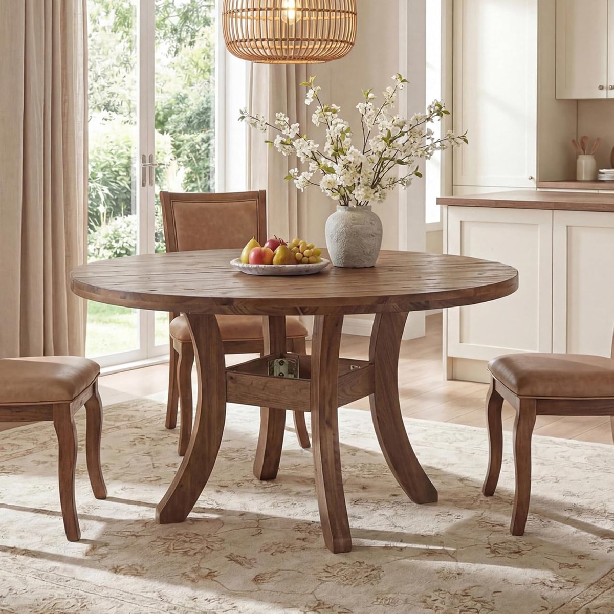 Eettafel van massief hout