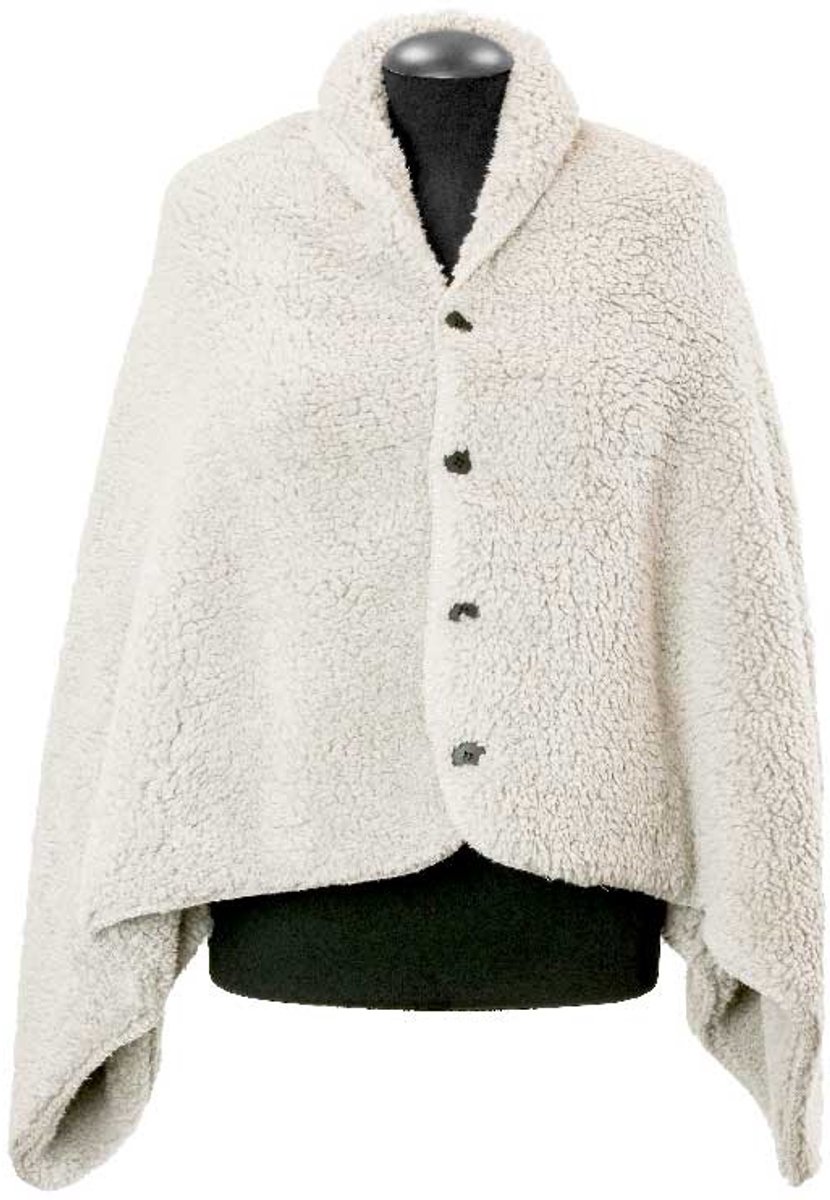 Unique Living Plaid Nox - 75x150cm - Dove White wit
