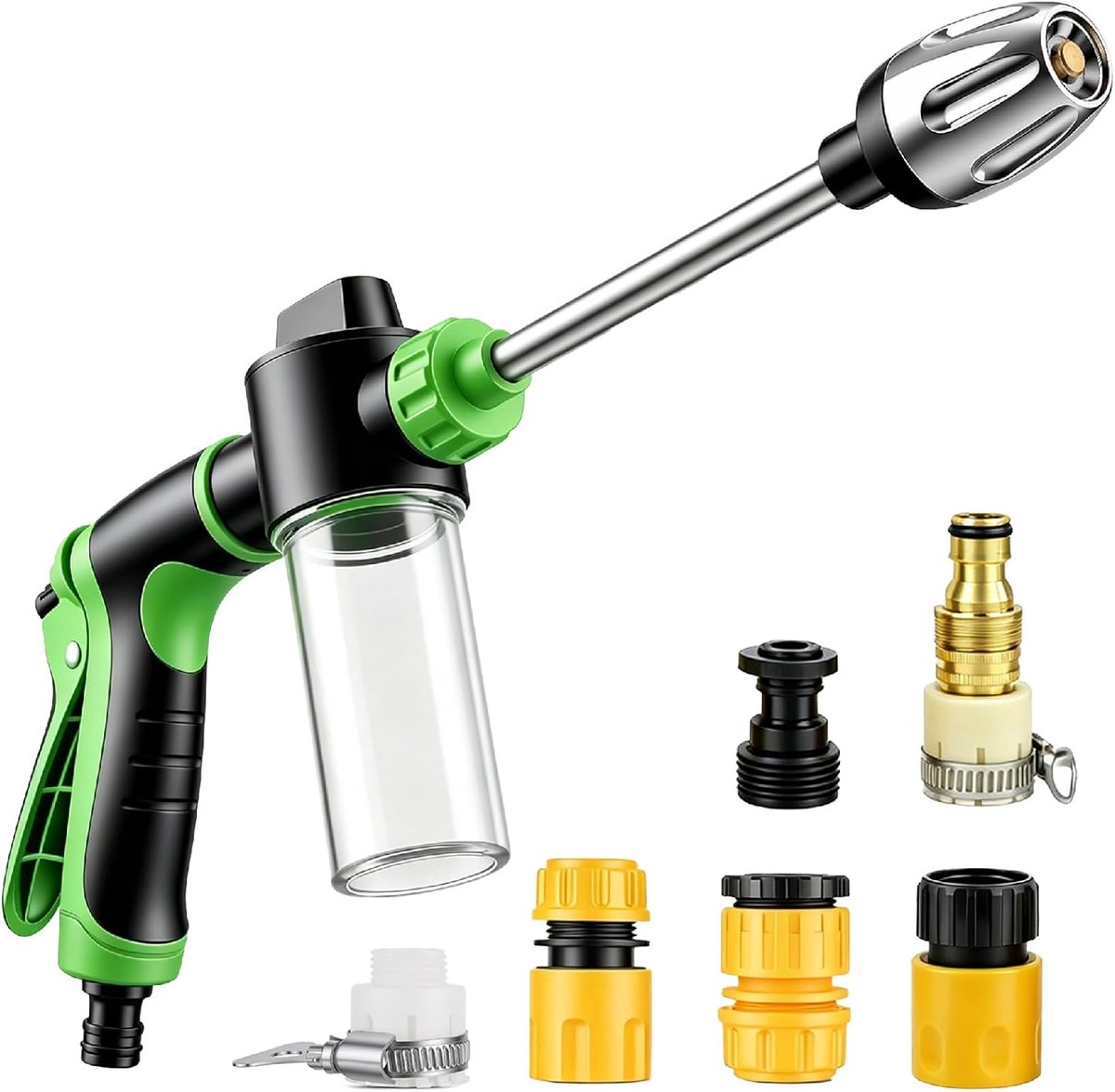 Jetteryx Power Jet High Pressure Sprinkler for Garden Hose with Foam Bottle - ShopVlot