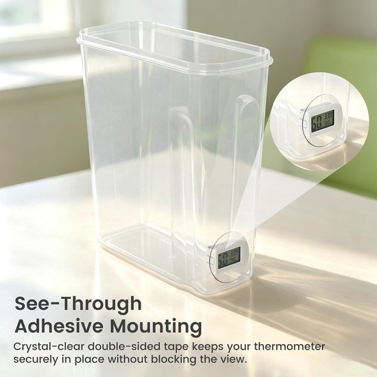 4-delige filamentopslagdoos set – 4L luchtdicht met thermohygrometers, desiccant en labels voor 1.8 mm PLA ABS PETG TPU spoelen van 1 kg — afbeelding 5