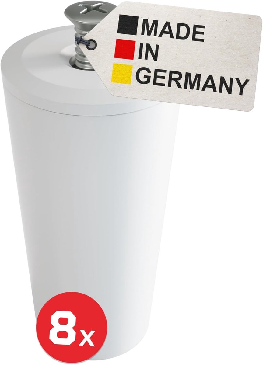 BAUHELD® Roller shutter stopper 40 mm [8 pieces] outer shutter stop buffer made of plastic [Made in Germany] - ShopVlot