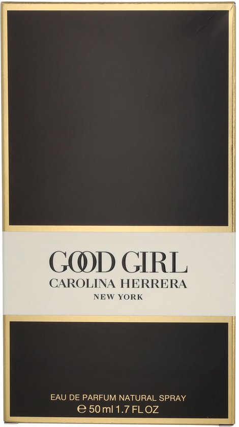 Boîte dorée et noire pour "Good Girl Carolina Herrera New York" eau de parfum natural spray.