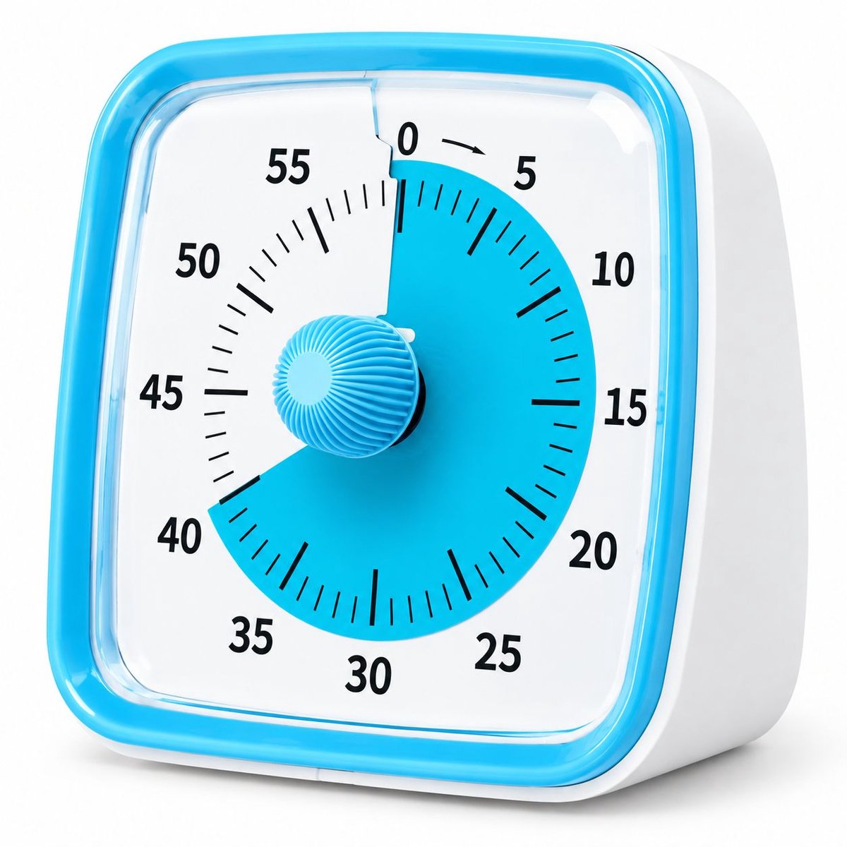 VHV - Studie timer voor kinderen - Visuele timer 60 minuten - Stille beweging - Met nachtlampje - Valbestendige siliconen hoes - Geluidsloos - Concentratie verbeteren - Kookwekker - Leerklok timer