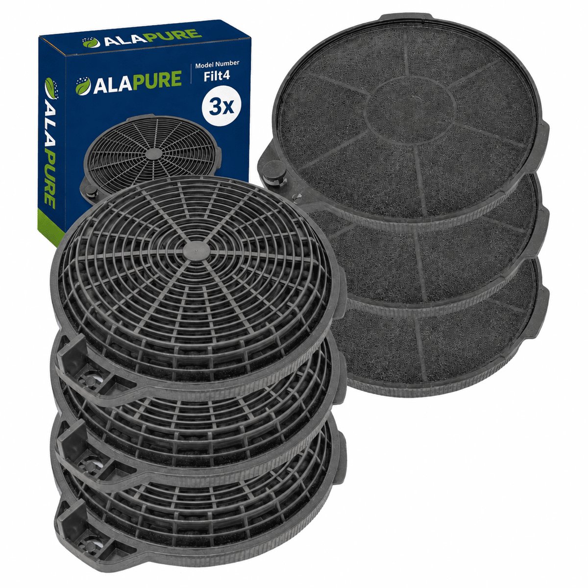 3x Filt4 Koolstoffilter voor CARBFILT4 / 02859394