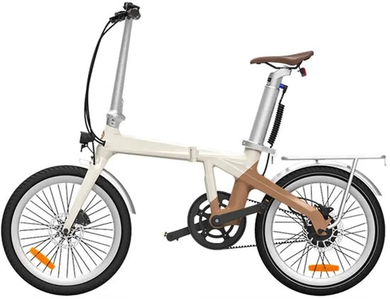 ADO Air Carbon - Elektrische Vouwfiets - 20 inch - 250W motor - Actieradius tot 100 km - Hydraulische schijfremmen - 346Wh accu - Lage instap - Beige — afbeelding 2