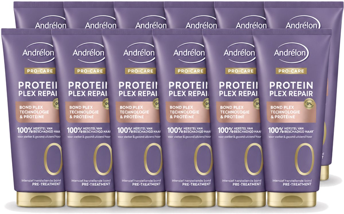 12 x Andrélon – Pre-Treatment – Pro Care Protein Plex Repair – 170 ml - Voordeelverpakking - 12 stuks