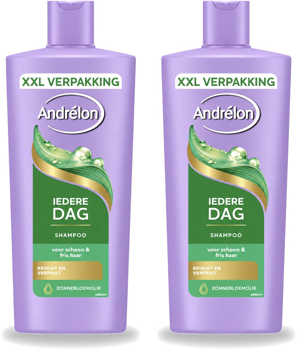 2 x Andrélon – Shampoo – Iedere Dag – 685 ml - Voordeelverpakking - 2 stuks
