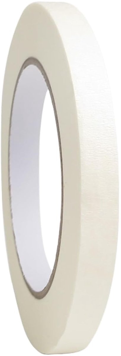 Maskingtape 1cm x 50m voor Binnen en Buiten - Perfect voor Schilderen en Decoreren, Plakband voor Creatieve Projecten