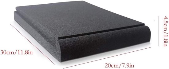Hoge Dichtheid Akoestische Schuim Isolatie Pads voor Studio Monitoren - 2 Stuks, Geluidsabsorberend en Trillingsdempend (30 * 20 * 4.5CM) — afbeelding 2