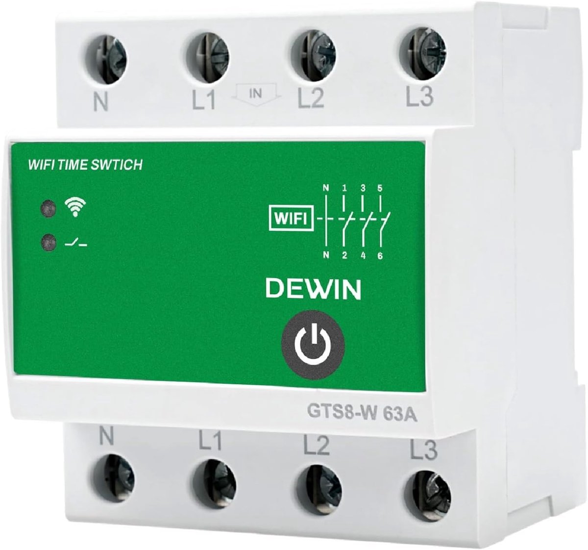 DEWIN timer DIN-rail WiFi, intelligente timer DIN-rail WiFi-bedieningsschakelaar Tuya-schakelaar - ShopVlot