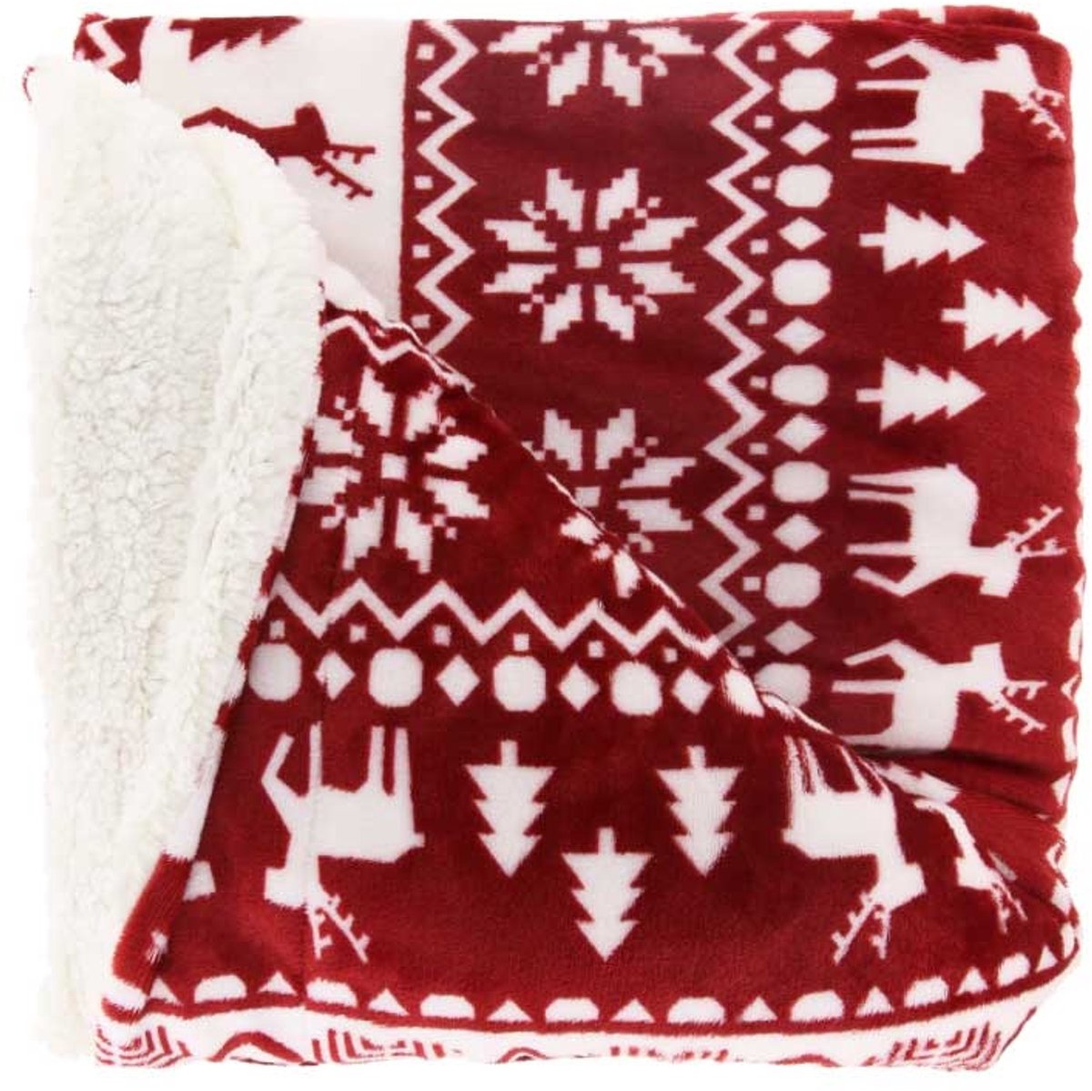Unique Living Plaid Yael - 150x200cm - Red
