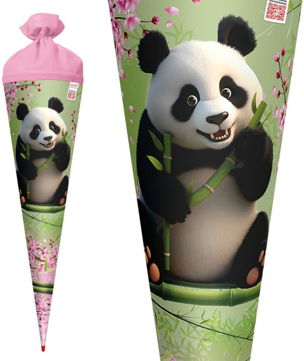 ROTH schoolzak Panda, rond, 700 mm, viltsluiting