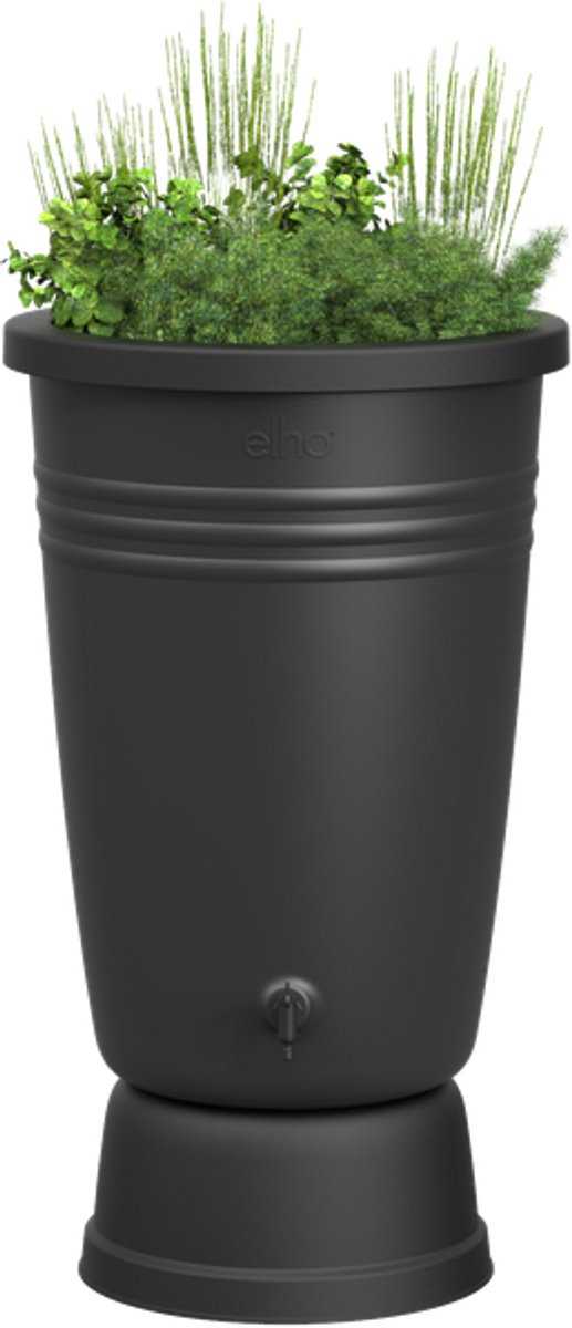 Elho Green Basics Regenton Plus 105 - Regenton voor Kweken En Oogsten - Ø 58.4 x H 80.4 cm - Living Black — cadeau in Tuin & Klussen - foto 8