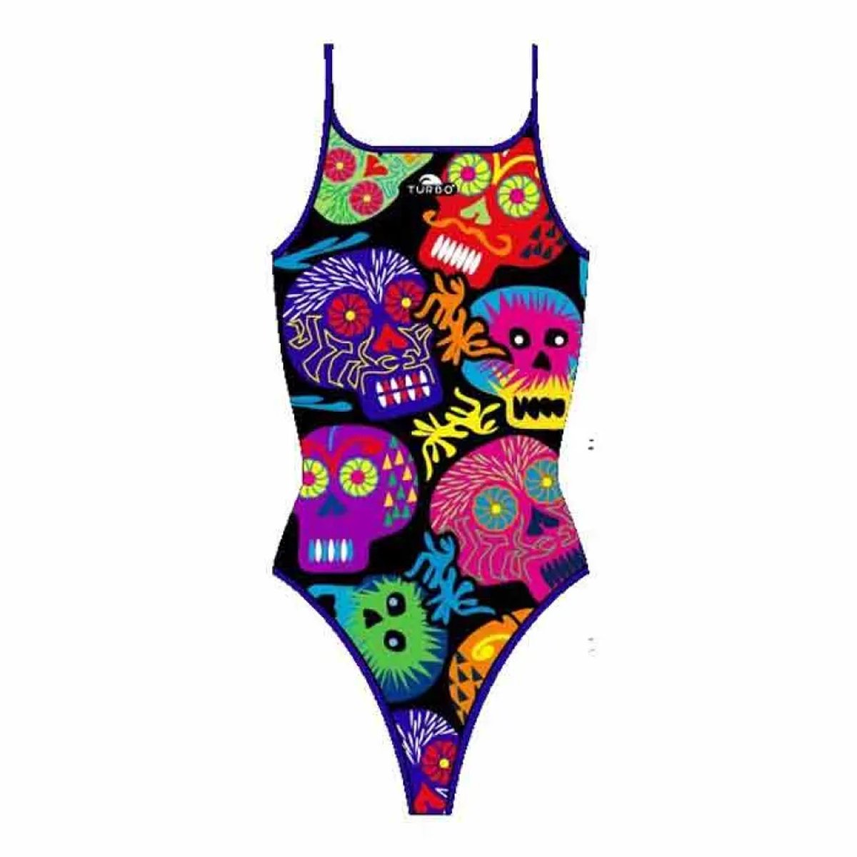 Turbo Halloween Skulls Zwemkleding Veelkleurig 3XL Vrouw Multicoloured