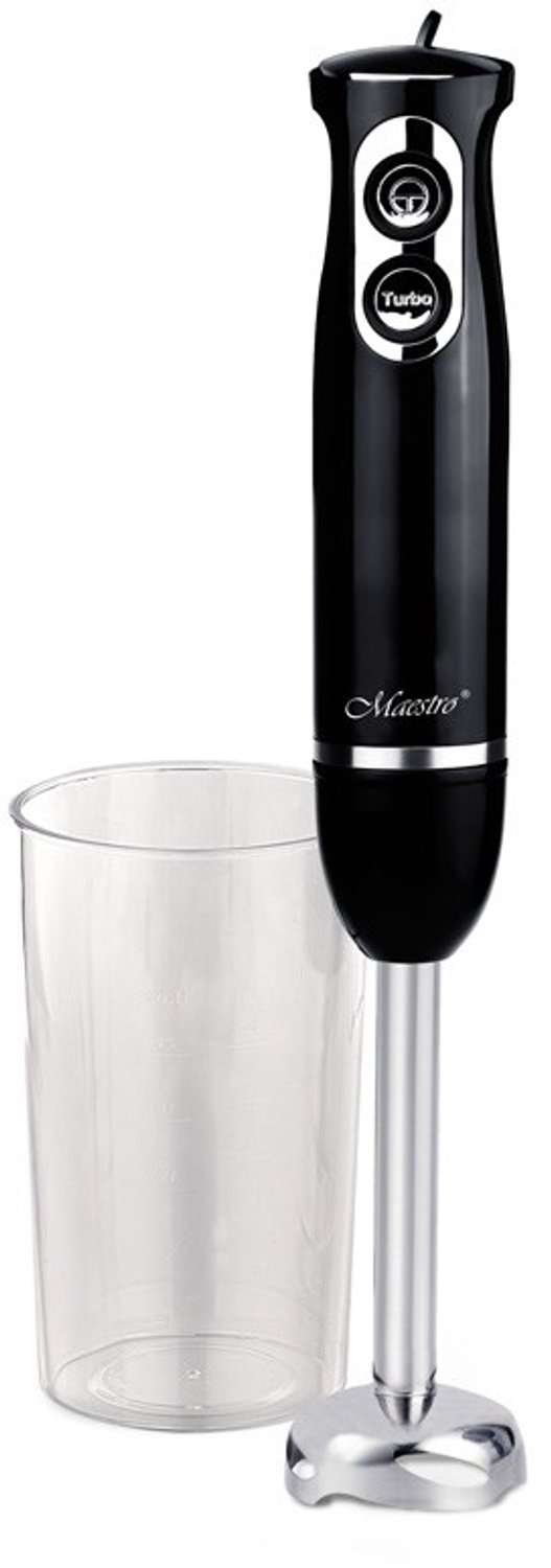 Maestro MR-511 blender met afneembare kom - 500 W, roestvrij staal en kunststof, zwart