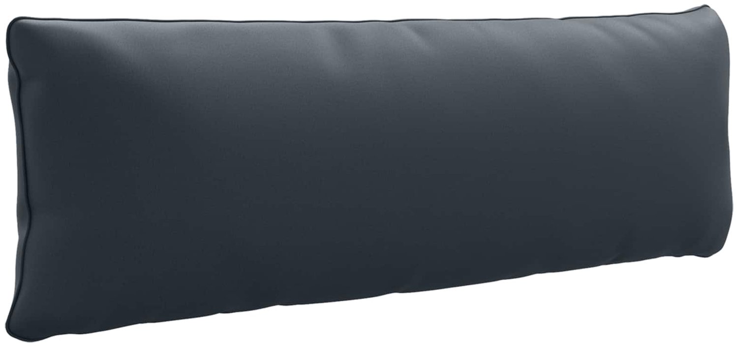 vidaXL Rugkussen - PUTTEN - 100% - Polyester - Donkerblauw - 120 - x - 40 - x - 15 - cm Donkerblauw (melange)