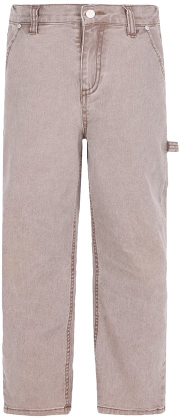 Grijze bruine B.Nosy jeans met een wijde pasvorm, zakken en een hamerlus aan de zijkant.