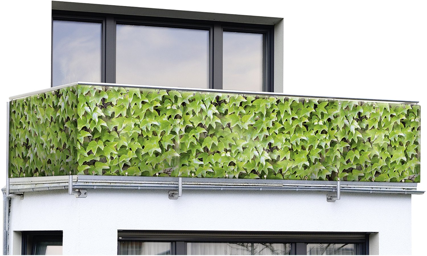 Maximex - Tuinscherm - Balkonafscheiding met klimoppatroon, 5 m x 85 cm
